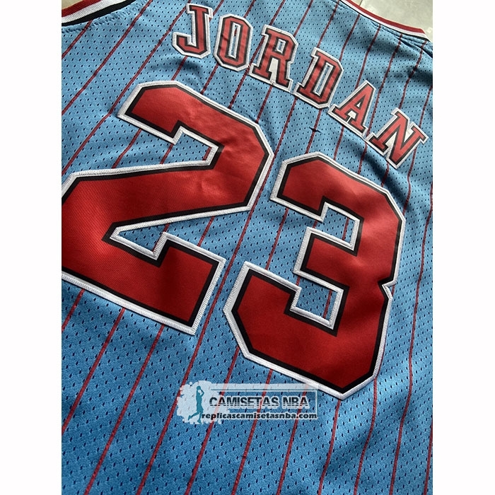 Camiseta Chicago Bulls Michael Jordan NO 23 Mitchell & Ness 1997-98 Azul3